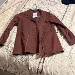 KEREN hart Utility Jacket in Rich Brown